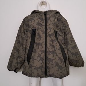 Size 4/5 dinosaur pattern child jacket with hood.